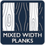 Mixed Width Planks