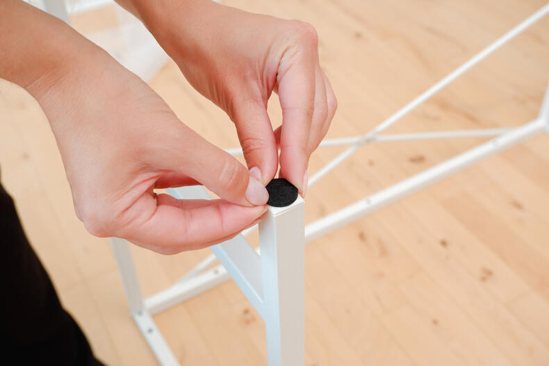 Felt pad installation