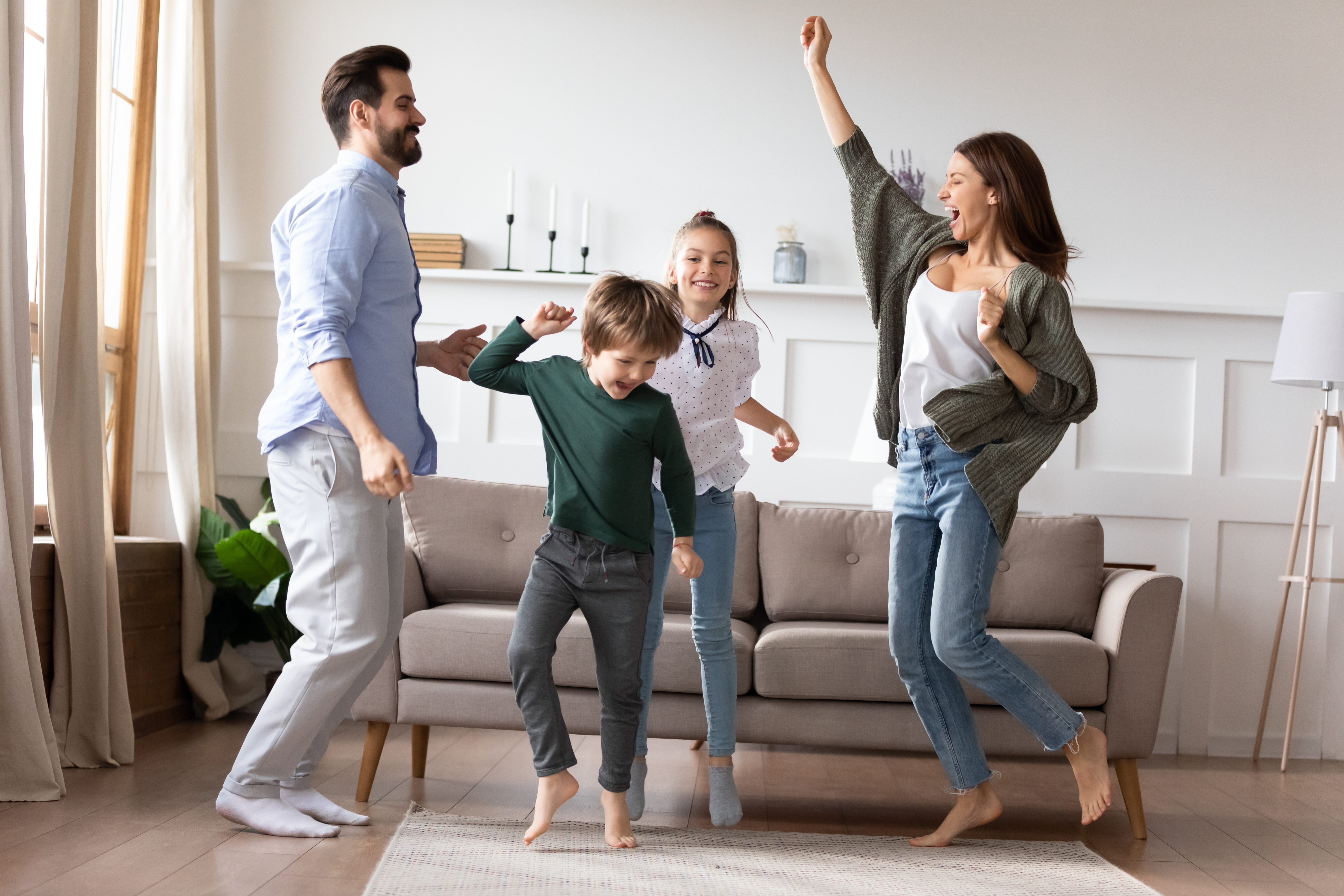 dancing family