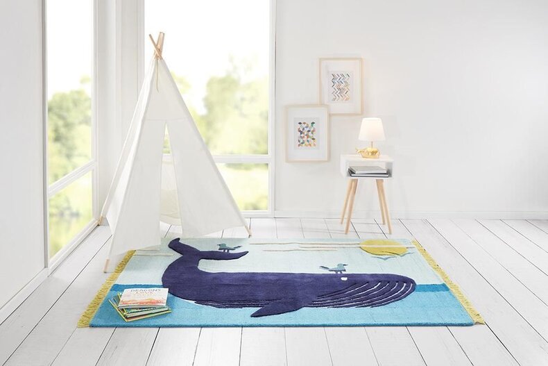 Novogratz Atticus Noah Blue Rug